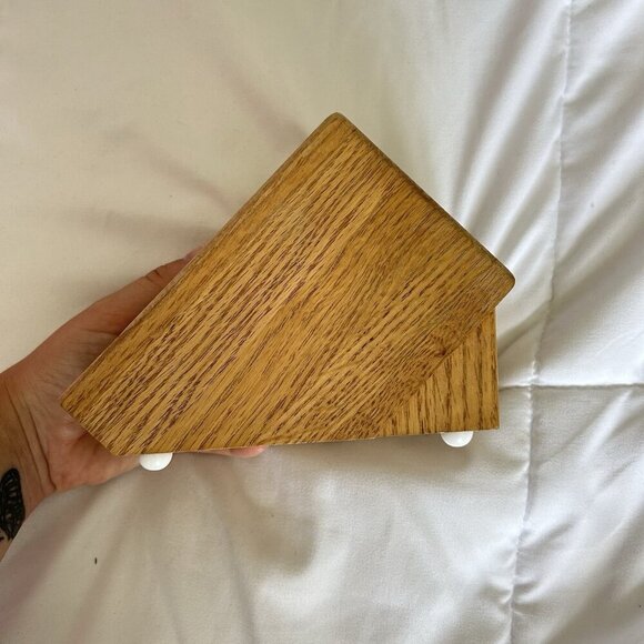 Cutco 6 Slot Table Knife Oak Wood Block Made In USA - Picture 4 of 6